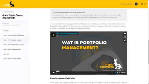 cryptocurrency handleiding; portfolio management